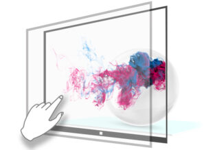 Transparent LCD product showcase example